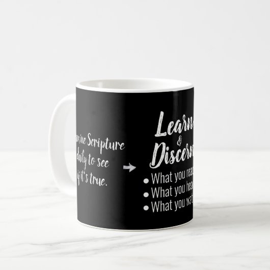 Mug Apologétique Bible Berean Script (Devant gauche)