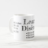 Mug Apologétique Bible Berean Verset Script Blanc (Devant gauche)