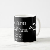 Mug Apologétique Bible Berean Verset Script Noir (Devant droit)