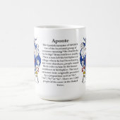 Mug Aponte, l'origine, la signification et la crête (Centre)