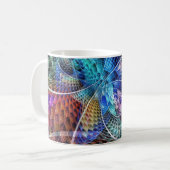 Mug Apophyse Abstraite Fractale X (Devant gauche)
