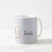 Mug Appareil photo bleu blanc (Devant droit)