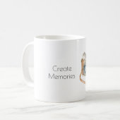 Mug Appareil photo Blue Bow (Devant gauche)
