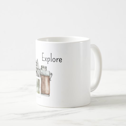 Mug Appareil photo Explorer la nature (Devant droit)