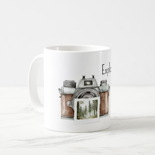 Mug Appareil photo Explorer la nature (Devant gauche)
