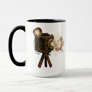 Mug Appareil Photo Fantôme Halloween Vintage – Rétro E
