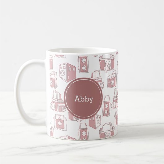 Mug Appareils-photo vintages personnalisés (Gauche)