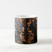Mug Apparence en cuir 3D imprimé Black Lab Chien (Centre)