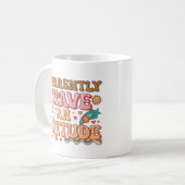 Mug Apparently I Have an Attitude Retro Groovy  (Devant gauche)