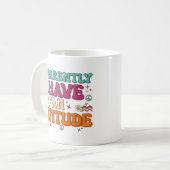 Mug Apparently I Have an Attitude Retro Groovy  (Devant gauche)