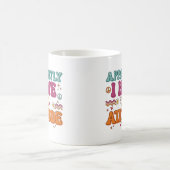 Mug Apparently I Have an Attitude Retro Groovy (Centre)