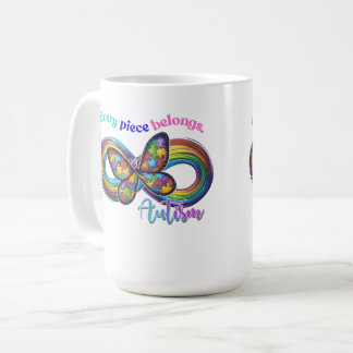 Mug Appartenance dans chaque sabot - Puzzle de l'autis