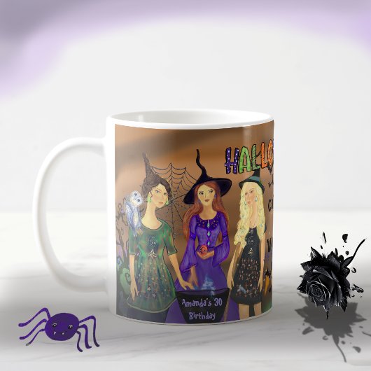 Mug Appel à toutes les sorcières Halloween fête d'anni
