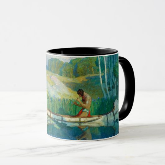 Mug Appel Amour Indien par Newell Convers Wyeth (Devant droit)