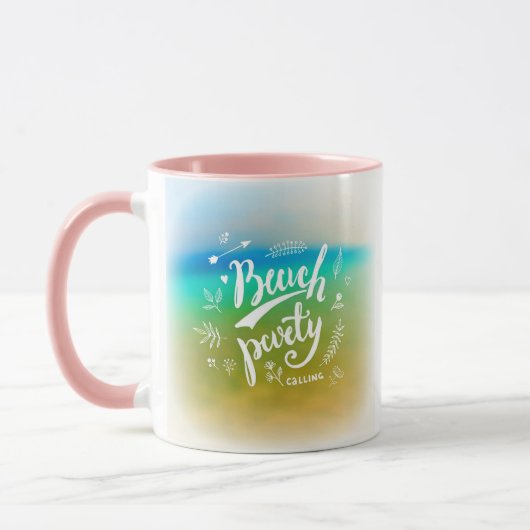 Mug Appel du groupe de plage (Gauche)