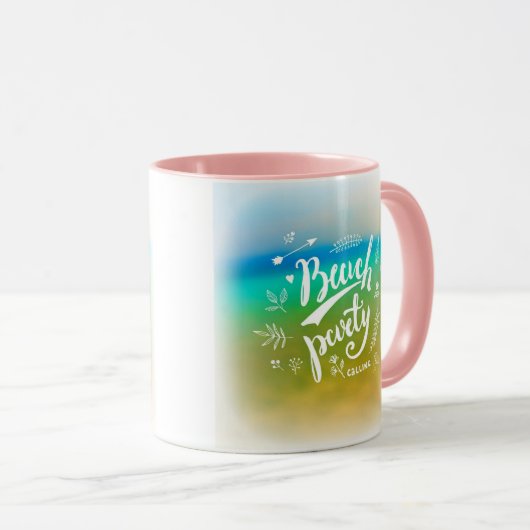 Mug Appel du groupe de plage (Devant droit)