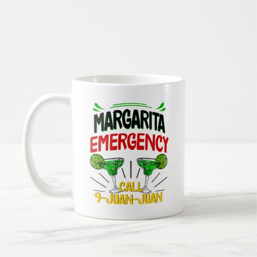 Mug Appel d'urgence Margarita 9 Juan Juan Juan (Gauche)