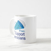 Mug Appel pour les techniciens de soutien informatique (Devant gauche)