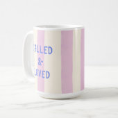 Mug Appelé & Aimé Citation Chrétienne Moderne Mignonne (Devant gauche)