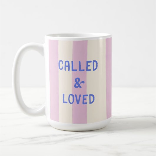 Mug Appelé & Aimé Citation Chrétienne Moderne Mignonne (Gauche)