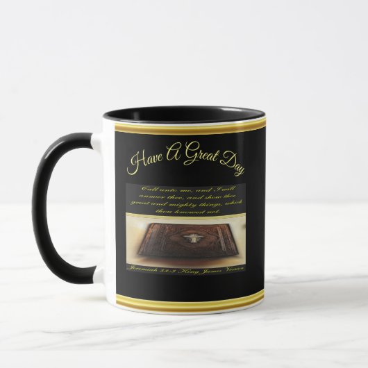 Mug Appelez à moi, et je répondrai au 33:3 de Jérémie (Gauche)