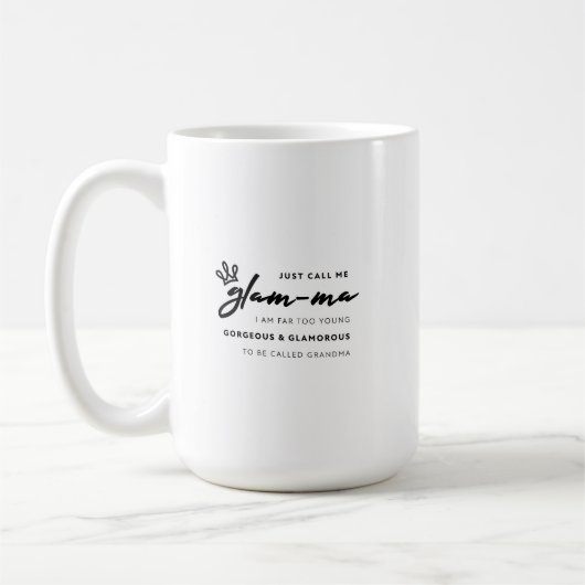 Mug Appelez-moi Glamma (Gauche)