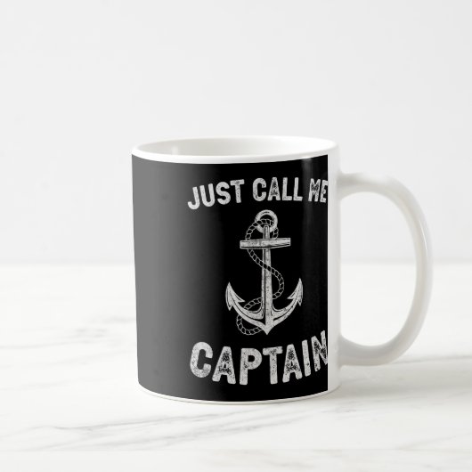 Mug Appelez-Moi Simplement Capitaine Bateau De Ponton (Droite)