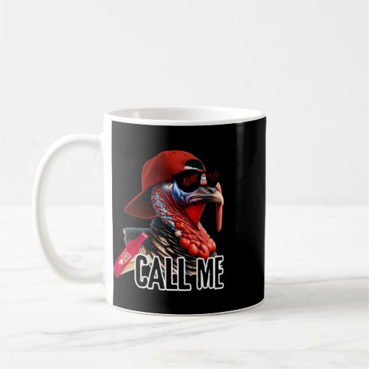 Mug Appelez-moi Turquie Chasse saison de chasse mignon (Gauche)