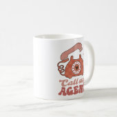Mug Appelez mon agent Funny Valentine's Day (Devant droit)