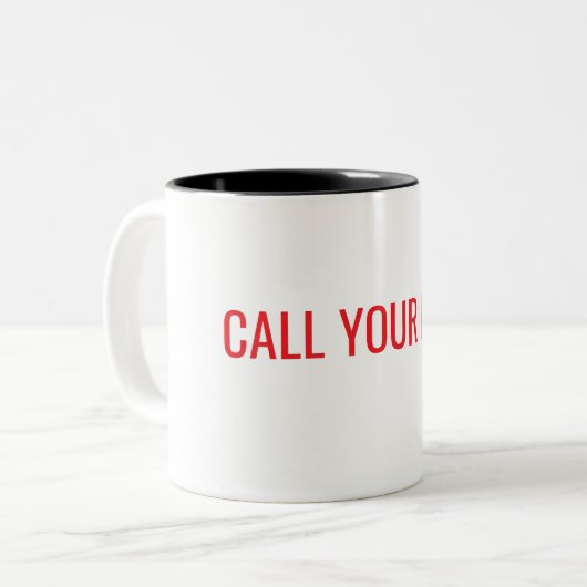 Mug - Appelez votre maman (Devant gauche)