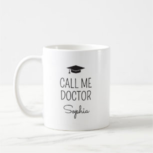 Mug Appellez-Moi Docteur Nom Personnalisé