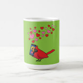 Mug Appels d'accouplement Cardinal Bird Love (Centre)