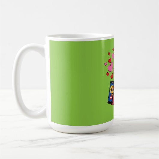 Mug Appels d'accouplement Cardinal Bird Love (Gauche)