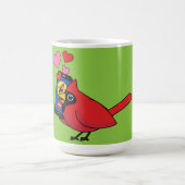Mug Appels d'accouplement Cardinal Bird Love (Centre)