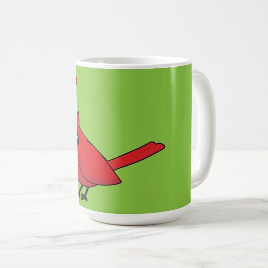 Mug Appels d'accouplement Cardinal Bird Love (Devant droit)