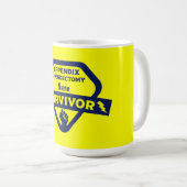 Mug Appendice amusant Chirurgie de suppression Appendi (Devant droit)