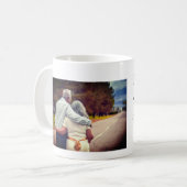 Mug applaudissements à 50 ans anniversaire ajouter nom (Devant gauche)