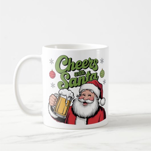 Mug applaudissements avec père Noël design de Noël mig (Gauche)