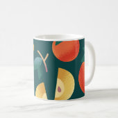 Mug Apple Delight : Vert Foncé Sans Couleur. (Devant droit)
