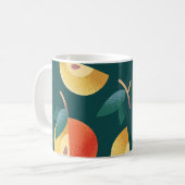 Mug Apple Delight : Vert Foncé Sans Couleur. (Devant gauche)