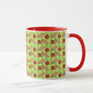 Mug Apple et motif de tarte