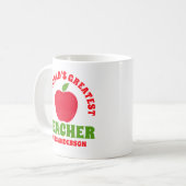 Mug Apple, le plus grand enseignant du monde (Devant gauche)