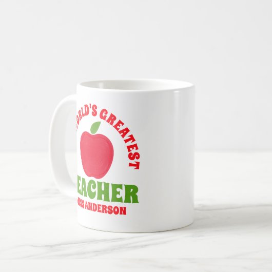 Mug Apple, le plus grand enseignant du monde (Devant gauche)