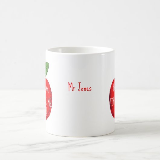 Mug Apple merci de nous aider à devenir enseignant (Centre)