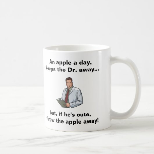 Mug Apple par jour, garde le Dr. Away (Droite)