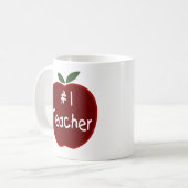 Mug Apple pour le professeur attaquent (Devant gauche)