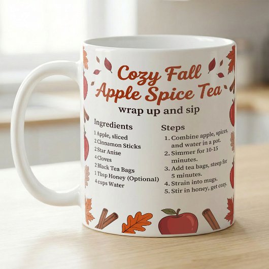Mug Apple Spice Tea Recipe Fall Kitchen