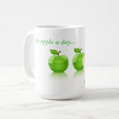 Mug Apple vert pendant la vie (Devant gauche)