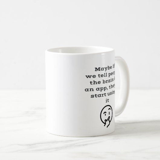 Mug Application de cerveau (Devant droit)