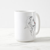 Mug Application du rouge à lèvres (Devant droit)
